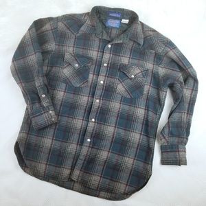 Pendleton | Men's Western Wear Wool Shirt | L